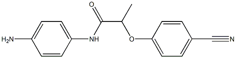 N-(4-aminophenyl)-2-(4-cyanophenoxy)propanamide Struktur