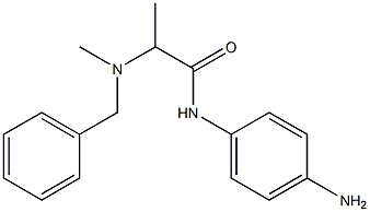 N-(4-aminophenyl)-2-[benzyl(methyl)amino]propanamide 结构式