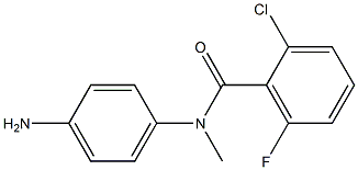 N-(4-aminophenyl)-2-chloro-6-fluoro-N-methylbenzamide,,结构式