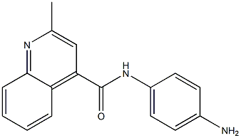 N-(4-aminophenyl)-2-methylquinoline-4-carboxamide Struktur