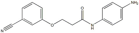 N-(4-aminophenyl)-3-(3-cyanophenoxy)propanamide 结构式