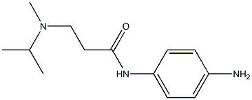 N-(4-aminophenyl)-3-[isopropyl(methyl)amino]propanamide 化学構造式