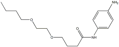 N-(4-aminophenyl)-4-(2-butoxyethoxy)butanamide 结构式