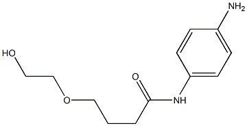 N-(4-aminophenyl)-4-(2-hydroxyethoxy)butanamide,,结构式