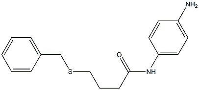 N-(4-aminophenyl)-4-(benzylsulfanyl)butanamide 结构式