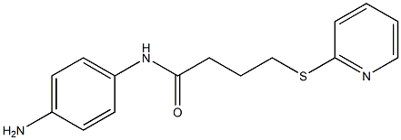N-(4-aminophenyl)-4-(pyridin-2-ylsulfanyl)butanamide 结构式