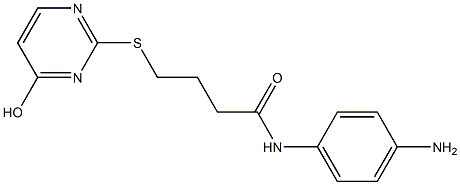 N-(4-aminophenyl)-4-[(4-hydroxypyrimidin-2-yl)sulfanyl]butanamide|