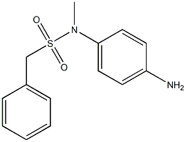 N-(4-aminophenyl)-N-methyl-1-phenylmethanesulfonamide Structure