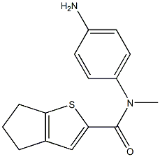 N-(4-aminophenyl)-N-methyl-4H,5H,6H-cyclopenta[b]thiophene-2-carboxamide Structure