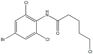 N-(4-bromo-2,6-dichlorophenyl)-5-chloropentanamide 化学構造式