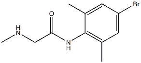 N-(4-bromo-2,6-dimethylphenyl)-2-(methylamino)acetamide Struktur