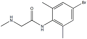 N-(4-bromo-2,6-dimethylphenyl)-2-(methylamino)acetamide,,结构式