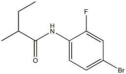 N-(4-bromo-2-fluorophenyl)-2-methylbutanamide Struktur