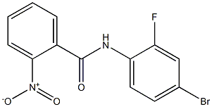N-(4-bromo-2-fluorophenyl)-2-nitrobenzamide Struktur