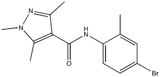 N-(4-bromo-2-methylphenyl)-1,3,5-trimethyl-1H-pyrazole-4-carboxamide