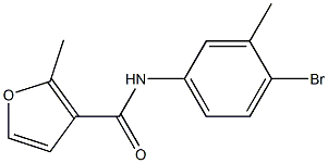 N-(4-bromo-3-methylphenyl)-2-methyl-3-furamide Struktur