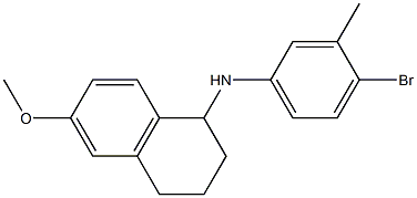 N-(4-bromo-3-methylphenyl)-6-methoxy-1,2,3,4-tetrahydronaphthalen-1-amine 结构式