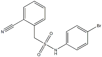 N-(4-bromophenyl)-1-(2-cyanophenyl)methanesulfonamide Struktur