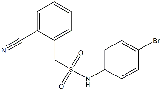 N-(4-bromophenyl)-1-(2-cyanophenyl)methanesulfonamide 化学構造式