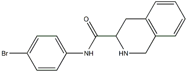 N-(4-bromophenyl)-1,2,3,4-tetrahydroisoquinoline-3-carboxamide Struktur