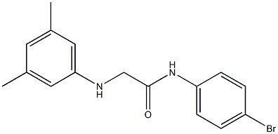 N-(4-bromophenyl)-2-[(3,5-dimethylphenyl)amino]acetamide Structure