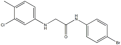 N-(4-bromophenyl)-2-[(3-chloro-4-methylphenyl)amino]acetamide Structure