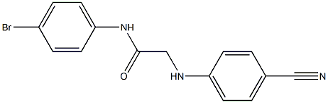 N-(4-bromophenyl)-2-[(4-cyanophenyl)amino]acetamide Structure