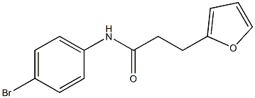 N-(4-bromophenyl)-3-(furan-2-yl)propanamide 化学構造式