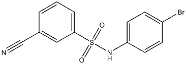 N-(4-bromophenyl)-3-cyanobenzenesulfonamide Structure