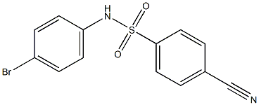 N-(4-bromophenyl)-4-cyanobenzenesulfonamide Structure
