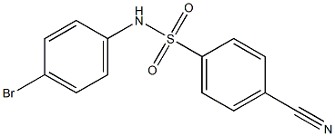 N-(4-bromophenyl)-4-cyanobenzenesulfonamide 结构式