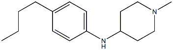 N-(4-butylphenyl)-1-methylpiperidin-4-amine,,结构式