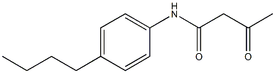 N-(4-butylphenyl)-3-oxobutanamide Structure