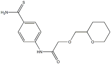  N-(4-carbamothioylphenyl)-2-(oxan-2-ylmethoxy)acetamide