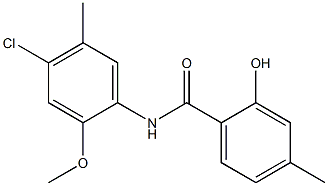 N-(4-chloro-2-methoxy-5-methylphenyl)-2-hydroxy-4-methylbenzamide Structure