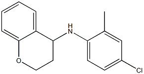 N-(4-chloro-2-methylphenyl)-3,4-dihydro-2H-1-benzopyran-4-amine Structure