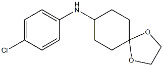 N-(4-chlorophenyl)-1,4-dioxaspiro[4.5]decan-8-amine Struktur