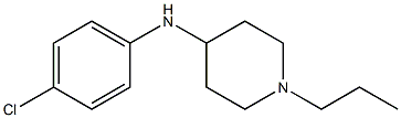 N-(4-chlorophenyl)-1-propylpiperidin-4-amine 结构式