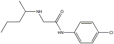 N-(4-chlorophenyl)-2-(pentan-2-ylamino)acetamide Structure