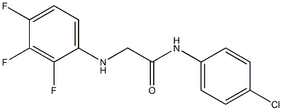 N-(4-chlorophenyl)-2-[(2,3,4-trifluorophenyl)amino]acetamide