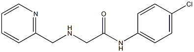 N-(4-chlorophenyl)-2-[(pyridin-2-ylmethyl)amino]acetamide Structure