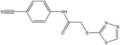 N-(4-cyanophenyl)-2-(1,3,4-thiadiazol-2-ylsulfanyl)acetamide|