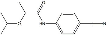 N-(4-cyanophenyl)-2-(propan-2-yloxy)propanamide,,结构式