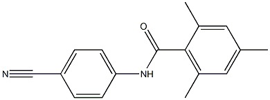 N-(4-cyanophenyl)-2,4,6-trimethylbenzamide Struktur