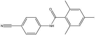 N-(4-cyanophenyl)-2,4,6-trimethylbenzamide Structure