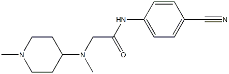  N-(4-cyanophenyl)-2-[methyl(1-methylpiperidin-4-yl)amino]acetamide