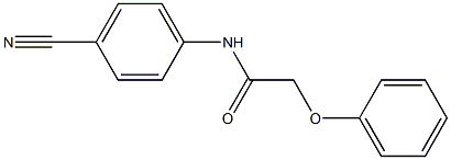 N-(4-cyanophenyl)-2-phenoxyacetamide Structure