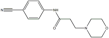 N-(4-cyanophenyl)-3-(morpholin-4-yl)propanamide Structure