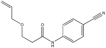 N-(4-cyanophenyl)-3-(prop-2-en-1-yloxy)propanamide Structure