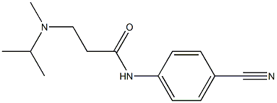 N-(4-cyanophenyl)-3-[methyl(propan-2-yl)amino]propanamide Structure